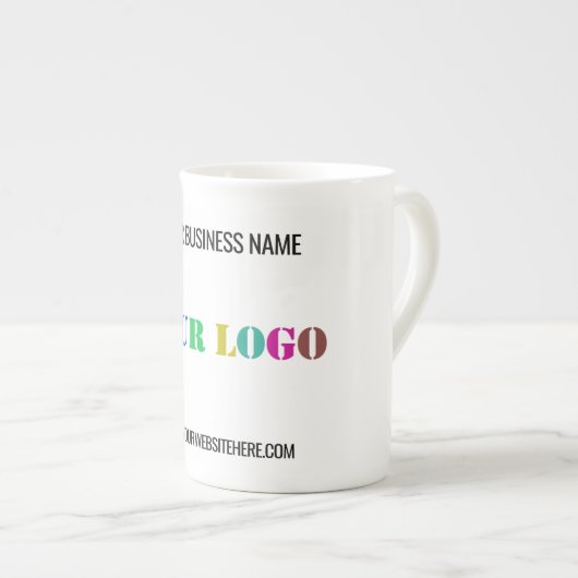 Aangepaste zakelijke Logo en tekst uw bedrijf Mok (Voorkant rechts)