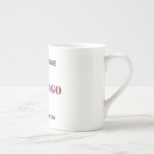 Aangepaste zakelijke Logo en tekst uw bedrijf Mok (Rechts)