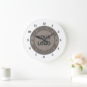 Aangepaste zakelijke Logo en tekst uw bedrijfsklok Grote Klok (Huis)