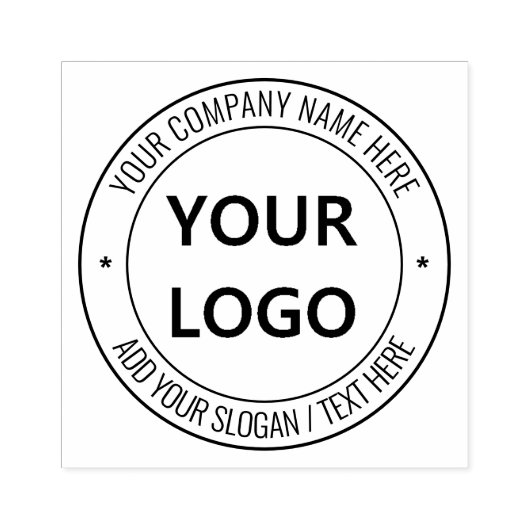 Aangepaste zakelijke Logo en tekst uw rubberen ste Rubberstempel (Afrduk)