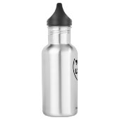 Aangepaste zakelijke Logo en tekst Waterfles (Links)