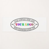 Aangepaste zakelijke Logo en tekst Yoga Mat Stamp (Voorkant (horizontaal))