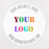 Aangepaste zakelijke Logo- en tekstbedrijfslabels Labels (Design 2)