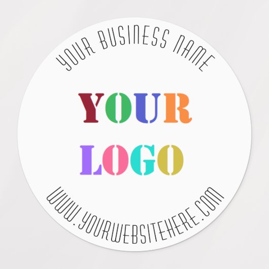 Aangepaste zakelijke Logo- en tekstbedrijfslabels Labels (Design 1)