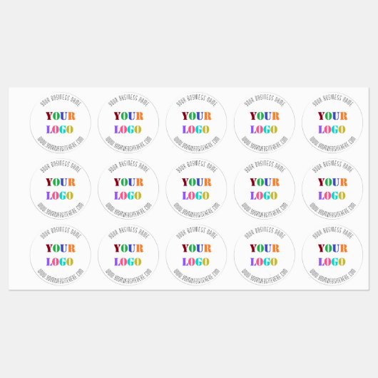 Aangepaste zakelijke Logo- en tekstbedrijfslabels Labels (Vel)