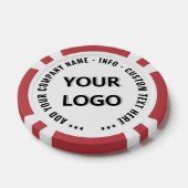 Aangepaste zakelijke logo- en tekstbedrukte pokerf poker chips (Enkel)