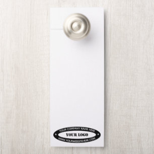 Aangepaste zakelijke Logo en tekstdeurhanger Deurhanger