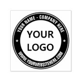 Aangepaste zakelijke Logo en tekstkleur ronde stem Zelfinktende Stempel (Design)