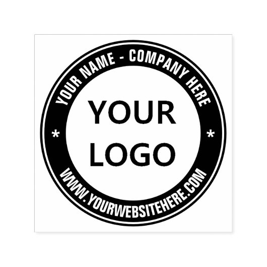 Aangepaste zakelijke Logo en tekstkleur ronde stem Zelfinktende Stempel (Design)