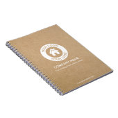 Aangepaste zakelijke Logo- en tekstKraft-stijl Notitieboek (Rechterzijde)