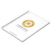 Aangepaste zakelijke Logo en tekstpromotie Notitieboek (Linkerzijde)
