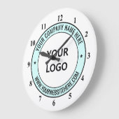 Aangepaste zakelijke Logo en tekstpromotieklok Grote Klok (Hoek)