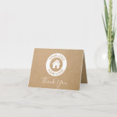 Aangepaste zakelijke Logo en verzonden bericht ing Bedankkaart (Voorkant)