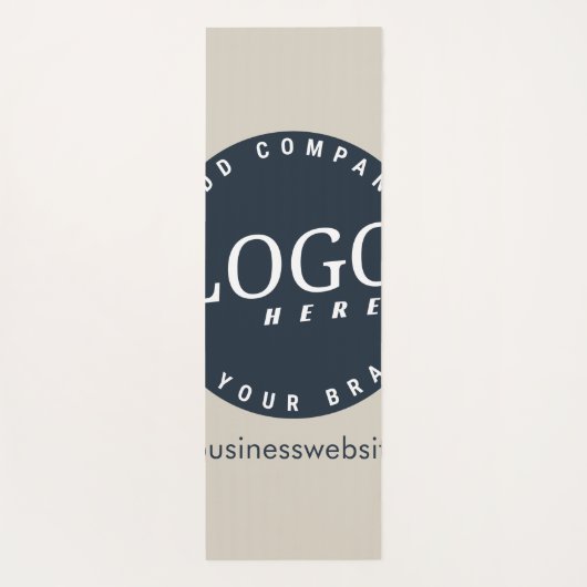 Aangepaste zakelijke Logo- en webadresklanten Yogamat (Achterkant)