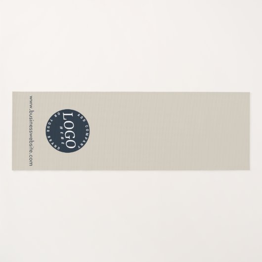 Aangepaste zakelijke Logo- en webadresklanten Yogamat (Voorkant (horizontaal))