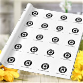 Aangepaste zakelijke Logo en website Cadeaupapier