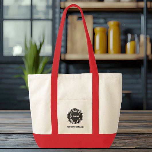 Aangepaste zakelijke Logo en websitemedewerker Tote Bag