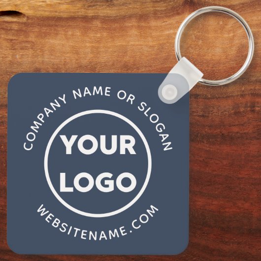 Aangepaste zakelijke Logo en zakelijke software vo Sleutelhanger (Achterkant)