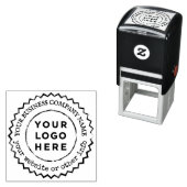 Aangepaste zakelijke Logo Eyecatching Ronde grenze Zelfinktende Stempel (In situ)