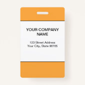 Aangepaste zakelijke Logo foto Badge (Achterkant)