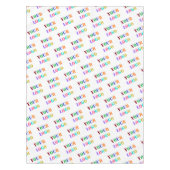 Aangepaste Zakelijke Logo Foto Tafelkleed Uw Kleur (Voorkant)