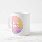 Aangepaste zakelijke logo, foto vervangen op mokke koffiemok (Voorkant links)