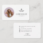 Aangepaste zakelijke Logo foto Visitekaartje (Voorkant / Achterkant)