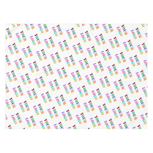 Aangepaste zakelijke Logo fototablet Uw kleuren Tafelkleed (Voorkant (Horizontaal))