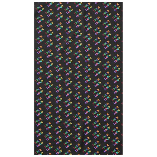 Aangepaste zakelijke Logo fototablet Uw kleuren Tafelkleed (Voorkant)