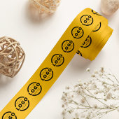Aangepaste zakelijke Logo - Gele cadeaucode voor b Satijnen Lint