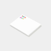 Aangepaste zakelijke Logo Gepersonaliseerde Sticky Post-it® Notes (Schuin)