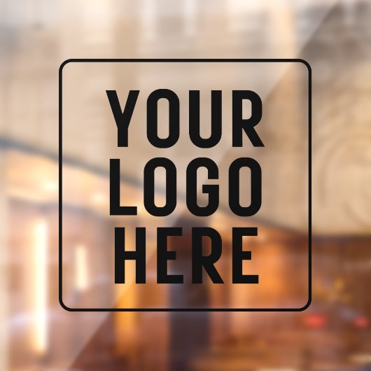Aangepaste zakelijke Logo Gepersonaliseerde winkel Raamsticker (Vel 2)
