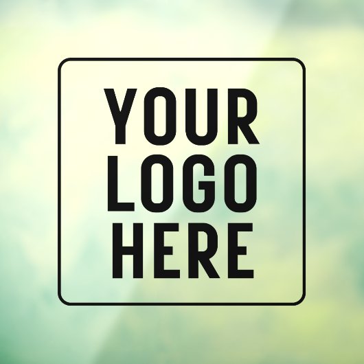Aangepaste zakelijke Logo Gepersonaliseerde winkel Raamsticker (Vel 3)