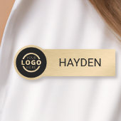 Aangepaste zakelijke Logo Gold Employee Naamplaatje