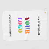 Aangepaste zakelijke Logo Golfhanddoek - Uw kleure (Horizontaal)