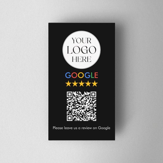 Aangepaste Zakelijke Logo Google Review QR Code Visitekaartje