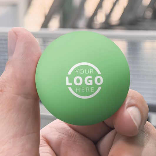 Aangepaste zakelijke Logo Groen Pingpongbal