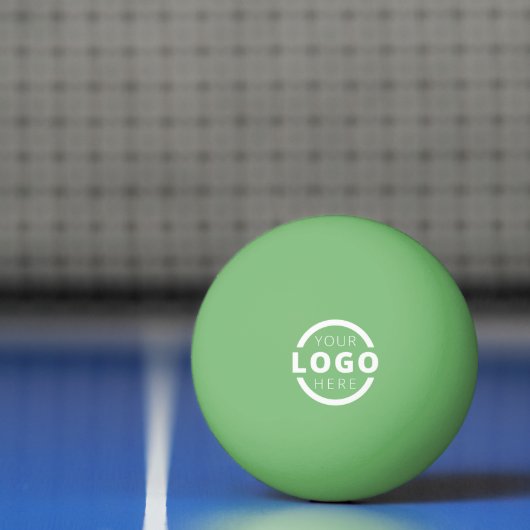 Aangepaste zakelijke Logo Groen Pingpongbal (Net)