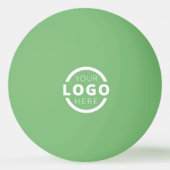 Aangepaste zakelijke Logo Groen Pingpongbal (Voorkant)