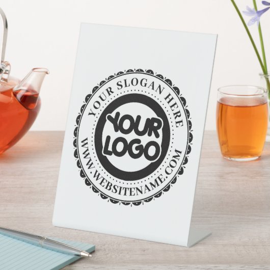 Aangepaste zakelijke Logo groot Reclamebord Met Voetstuk (Insitu)