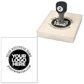 Aangepaste zakelijke Logo groot Rubberstempel (Gestempeld)