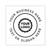Aangepaste zakelijke Logo groot Rubberstempel (Afrduk)