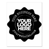 Aangepaste zakelijke Logo groot Rubberstempel (Afrduk)