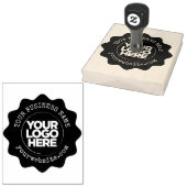 Aangepaste zakelijke Logo groot Rubberstempel (Gestempeld)