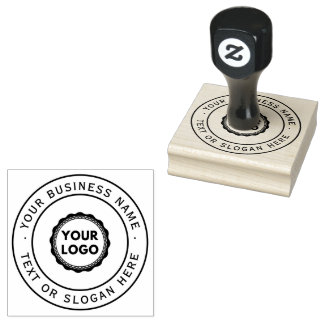 Aangepaste zakelijke Logo groot Rubberstempel