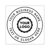 Aangepaste zakelijke Logo groot Rubberstempel (Afrduk)