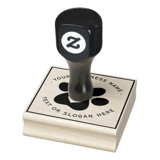 Aangepaste zakelijke Logo groot Rubberstempel (Stempel)