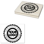 Aangepaste zakelijke Logo groot Rubberstempel (Gestempeld)