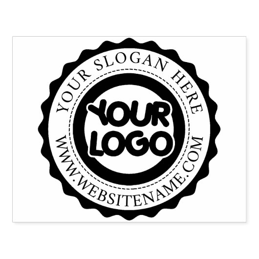 Aangepaste zakelijke Logo groot Rubberstempel (Afrduk)