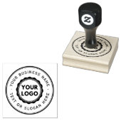 Aangepaste zakelijke Logo groot Rubberstempel (Gestempeld)